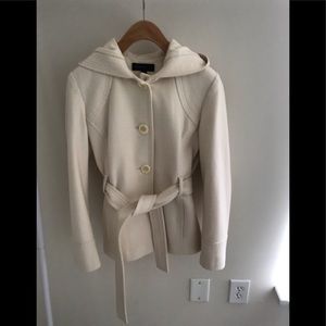 Jason Kole Winter Coat with Hood & Belt: Size: Sm